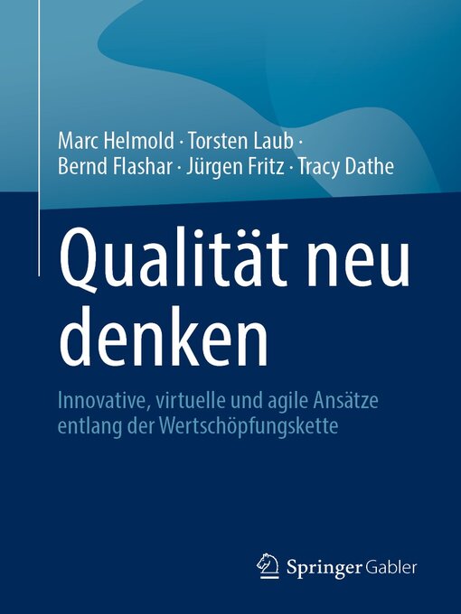 Title details for Qualität neu denken by Marc Helmold - Available